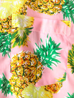 Men's Short Sleeve Pineapple Cotton Shirt