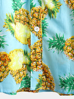 Men's Short Sleeve Pineapple Cotton Shirt