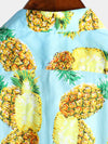 Men's Short Sleeve Pineapple Cotton Shirt