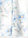 Men's Casual Blue Floral Print Button Summer Hawaiian Flower Cruise Short Sleeve Beach Shirt