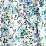 Men's Short Sleeve Rose Print Cotton Shirt