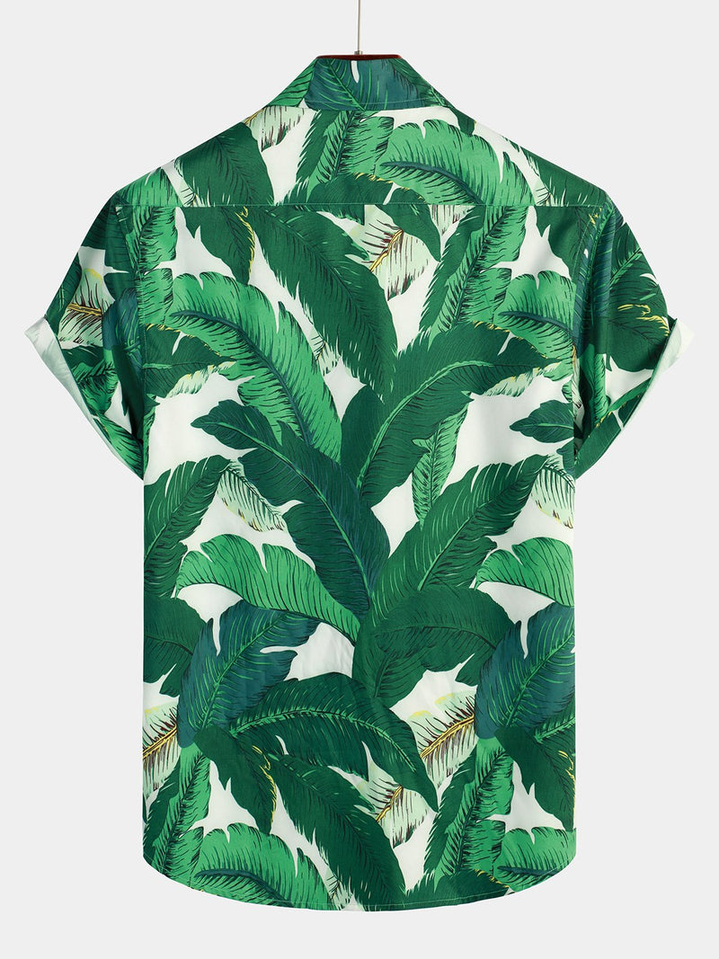 Men's Short Sleeve Print Hawaiian Vacation Casual Shirt