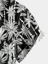 Men's Casual Hawaiian Short Sleeve Cotton Shirt