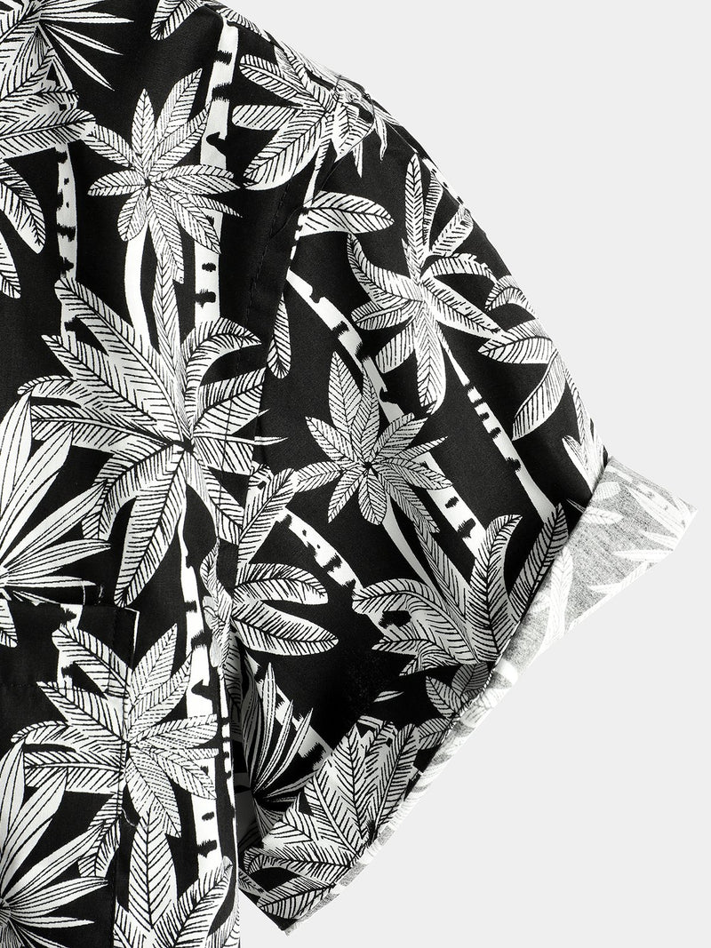 Men's Casual Hawaiian Short Sleeve Cotton Shirt