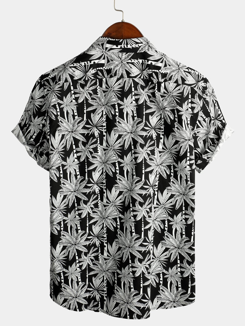 Men's Casual Hawaiian Short Sleeve Cotton Shirt