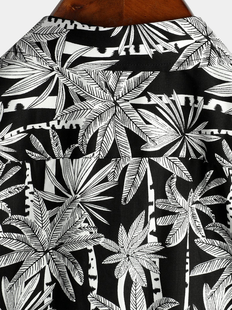 Men's Casual Hawaiian Short Sleeve Cotton Shirt