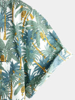 Men's Casual Hawaiian Short Sleeve Cotton Shirt