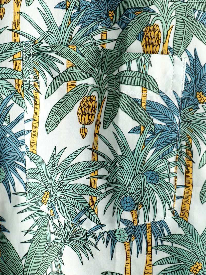 Men's Casual Hawaiian Short Sleeve Cotton Shirt