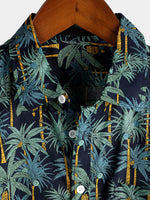 Men's Casual Hawaiian Short Sleeve Cotton Shirt