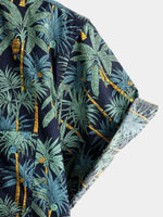 Men's Casual Hawaiian Short Sleeve Cotton Shirt