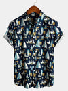 Men's Cotton Casual Holiday Pocket Short Sleeve Shirt