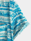 Men's Blue Vintage Pocket Short Sleeve Shirt