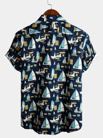 Men's Cotton Casual Holiday Pocket Short Sleeve Shirt