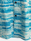 Men's Blue Vintage Pocket Short Sleeve Shirt