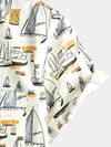 Men's Holiday Cotton Pocket Casual Short Sleeve Shirt