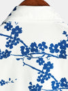 Men's Summer Floral Print Vintage Beach Casual Resort Holiday Short Sleeve Lapel Shirt