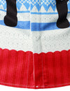 Men's Christmas Cute Santa Claus Funny Print Fancy Long Sleeve Shirt