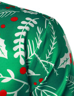 Men's Christmas Print Regular Fit Long Sleeve Shirt