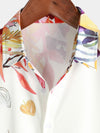 Men's Floral Casual Beach Summer Button Up Holiday Short Sleeve Shirt