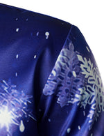 Men's Christmas Print Cats Regular Fit Long Sleeve Shirt