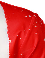 Men's Red Christmas Belt Print Holiday Top Santa Claus Funny Long Sleeve Shirt