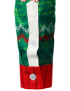Men's Christmas Crackers Bell Print Funny Outfit Themed Top Long Sleeve Shirt