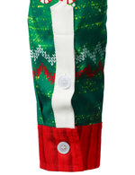 Men's Christmas Crackers Bell Print Funny Outfit Themed Top Long Sleeve Shirt