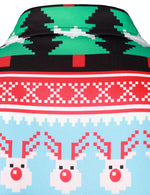 Men's Christmas Themed Beer Lapel Funny Long Sleeve Shirt