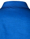 Men's Christmas Santa Button Up Blue Long Sleeve Shirt