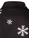 Men's Christmas Santa Button Up Black Novelty Long Sleeve Shirt
