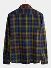 Men's Button Up Regular Fit Long Sleeve Plaid Flannel Casual Shirts