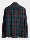 Men's Button Up Regular Fit Long Sleeve Plaid Flannel Casual Shirts