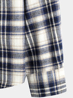 Men's Button Up Regular Fit Long Sleeve Plaid Flannel Casual Shirts