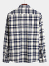 Men's Button Up Regular Fit Long Sleeve Plaid Flannel Casual Shirts