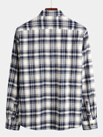Men's Button Up Regular Fit Long Sleeve Plaid Flannel Casual Shirts