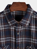 Men's Button Up Regular Fit Long Sleeve Plaid Flannel Casual Shirts