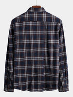 Men's Button Up Regular Fit Long Sleeve Plaid Flannel Casual Shirts