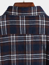 Men's Button Up Regular Fit Long Sleeve Plaid Flannel Casual Shirts