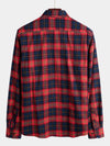 Men's Button Up Regular Fit Long Sleeve Plaid Flannel Casual Shirts