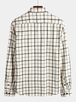 Men's Button Up Regular Fit Long Sleeve Plaid Flannel Casual Shirts