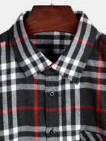 Men's Button Up Regular Fit Long Sleeve Plaid Flannel Casual Shirts