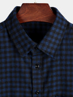 Men's Button Up Regular Fit Long Sleeve Plaid Flannel Casual Shirts