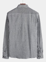 Men's Button Up Regular Fit Long Sleeve Plaid Flannel Casual Shirts