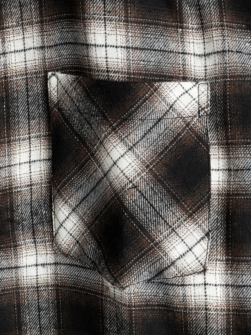 Men's Button Up Regular Fit Long Sleeve Plaid Flannel Casual Shirts
