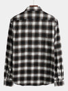 Men's Button Up Regular Fit Long Sleeve Plaid Flannel Casual Shirts