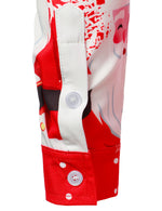 Men's Music Merry Christmas Carol Themed Top Santa Claus Xmas Costume Red Funny Long Sleeve Shirt