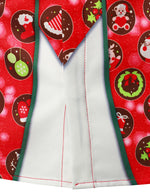 Men's Funny Christmas Print Red Button Up Long Sleeve Shirt