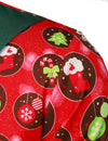 Men's Funny Christmas Print Red Button Up Long Sleeve Shirt