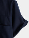 Men's Cotton & Linen Chest Pockets Solid Color Short Sleeve Shirt