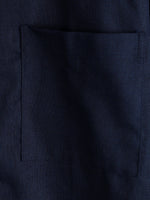 Men's Cotton & Linen Chest Pockets Solid Color Short Sleeve Shirt